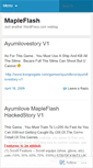 Mobile Screenshot of mapleflashlist.wordpress.com
