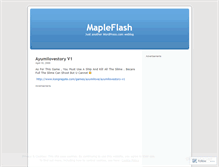 Tablet Screenshot of mapleflashlist.wordpress.com