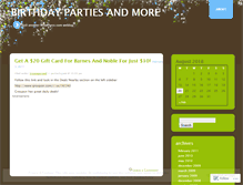 Tablet Screenshot of partiesbyjade.wordpress.com