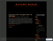 Tablet Screenshot of knightrid3r.wordpress.com