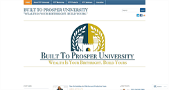 Desktop Screenshot of builttoprosperuniversity.wordpress.com