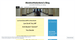 Desktop Screenshot of ilfordnorthelections.wordpress.com