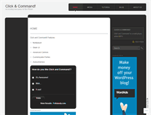 Tablet Screenshot of clickandcommand.wordpress.com