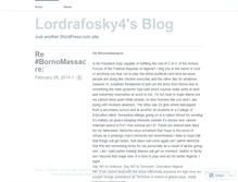Tablet Screenshot of lordrafosky4.wordpress.com