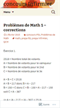 Mobile Screenshot of concoursinfirmier.wordpress.com