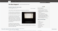 Desktop Screenshot of norunsupport.wordpress.com