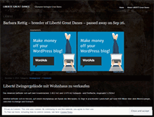 Tablet Screenshot of libertegreatdanes.wordpress.com