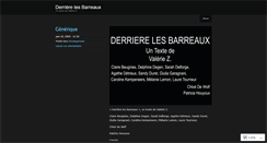 Desktop Screenshot of derrierelesbarreaux.wordpress.com