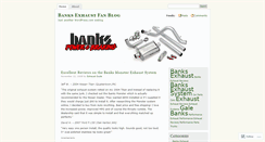 Desktop Screenshot of banksexhaust.wordpress.com