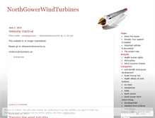 Tablet Screenshot of northgowerwindturbines.wordpress.com
