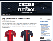 Tablet Screenshot of camisadefutebol.wordpress.com