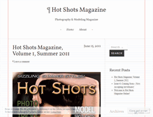 Tablet Screenshot of hotshotsmagazine.wordpress.com