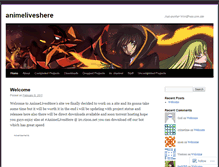 Tablet Screenshot of animeliveshere.wordpress.com