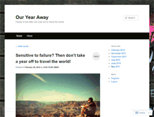 Tablet Screenshot of ouryearaway.wordpress.com