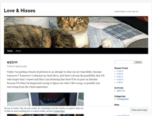 Tablet Screenshot of loveandhisses.wordpress.com