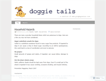 Tablet Screenshot of doggietails.wordpress.com