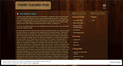 Desktop Screenshot of mastercupcakeninja.wordpress.com