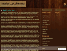 Tablet Screenshot of mastercupcakeninja.wordpress.com