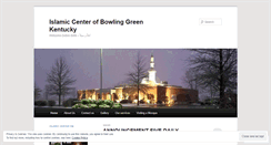 Desktop Screenshot of islamiccenterbgky.wordpress.com