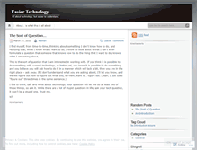 Tablet Screenshot of easiertech.wordpress.com