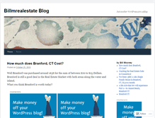 Tablet Screenshot of billmrealestate.wordpress.com