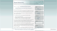 Desktop Screenshot of piratedemocracy.wordpress.com