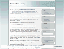 Tablet Screenshot of piratedemocracy.wordpress.com