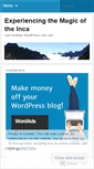Mobile Screenshot of machupicchuwithwerner.wordpress.com