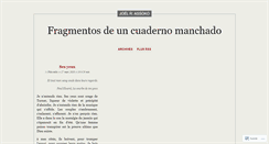 Desktop Screenshot of cuadernomanchado.wordpress.com