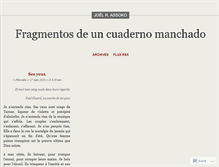 Tablet Screenshot of cuadernomanchado.wordpress.com