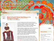 Tablet Screenshot of fashiontrendszone.wordpress.com