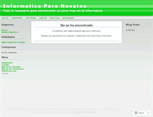 Tablet Screenshot of informaticaparanewbies.wordpress.com