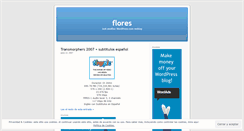 Desktop Screenshot of floresss.wordpress.com