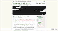 Desktop Screenshot of homelessalliance.wordpress.com