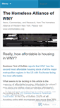 Mobile Screenshot of homelessalliance.wordpress.com