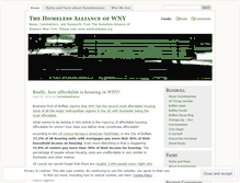 Tablet Screenshot of homelessalliance.wordpress.com