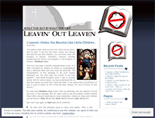Tablet Screenshot of leavinoutleaven.wordpress.com