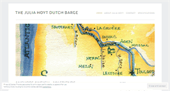 Desktop Screenshot of juliahoytdutchbarge.wordpress.com