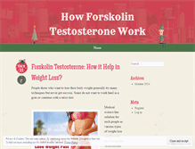 Tablet Screenshot of forskolintestosteronework.wordpress.com