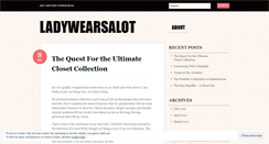 Desktop Screenshot of ladywearsalot.wordpress.com