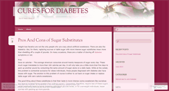 Desktop Screenshot of naturalcuresfordiabetes.wordpress.com