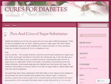 Tablet Screenshot of naturalcuresfordiabetes.wordpress.com
