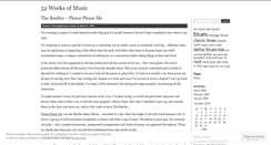Desktop Screenshot of 52weeksofmusic.wordpress.com