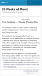 Mobile Screenshot of 52weeksofmusic.wordpress.com