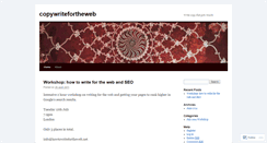 Desktop Screenshot of copywritefortheweb.wordpress.com