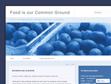 Tablet Screenshot of commonfood.wordpress.com