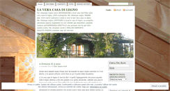 Desktop Screenshot of laveracasadilegno.wordpress.com