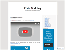 Tablet Screenshot of cdudding.wordpress.com