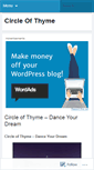 Mobile Screenshot of circleofthymepa.wordpress.com