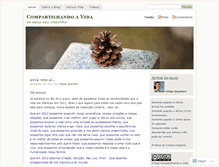 Tablet Screenshot of compartilhavida.wordpress.com